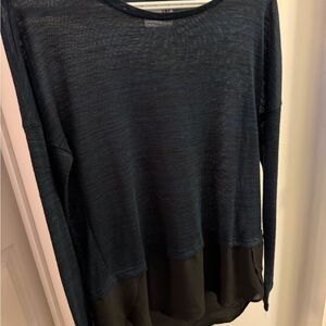 Elegant Black Sheer Women's Top